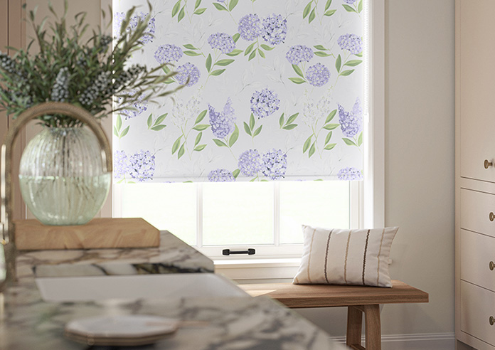 Hydrangea, Violet - Twist&Fit Roller Blind - Image 5